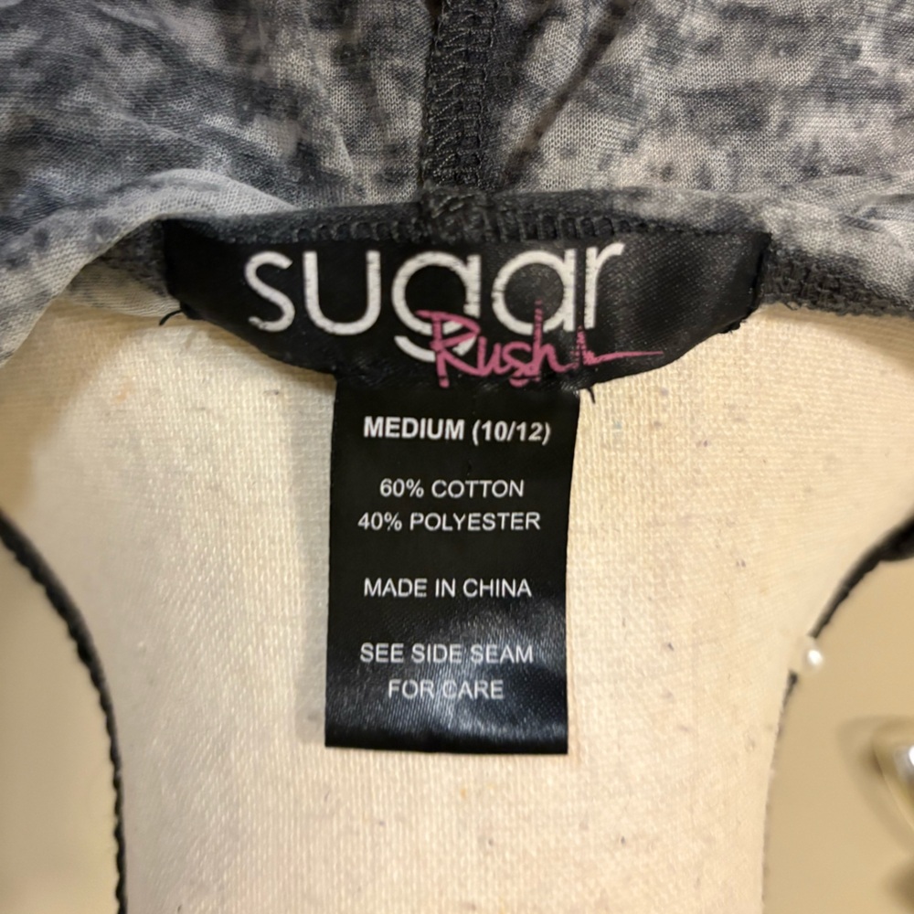 Sugar Rush Distressed Gray Wrap Hoodie - Y2K Era - Picture 8 of 11